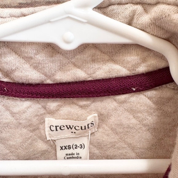 Crewcuts Diamond Quilted Half Zip Pullover Size XXS 2-3 NWT - Picture 4 of 5